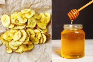 Sấy chuối với mặt ong