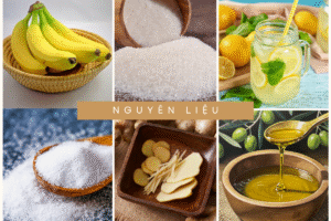 Nguyên liệu làm chuối sấy ngào đường