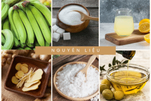 Nguyên liệu làm mứt chuối sấy